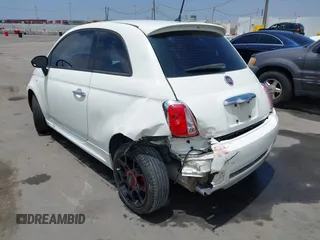 2015 FIAT 500 Sport with VIN 3C3CFFBR9FT657275, listed as a IAAI auction lot 42497569 with 87,011 mi miles and . Bid and sale history available at DreamBid. Image 6.