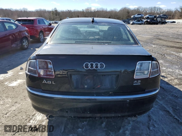2004 Audi A8 L with VIN WAUML44E64N010995, listed as a Copart auction lot 44119705 with Not Provided miles and Clean Title. Bid and sale history available at carsss.com. Image 6.