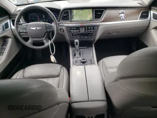 2017 Genesis G80 3.8L with VIN KMHGN4JE8HU211903, listed as a Copart auction lot 52516145 with 86,897 mi miles and Salvage title. Bid and sale history available at DreamBid. Image 8.