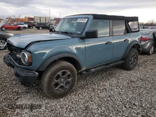 2022 Ford Bronco with VIN 1FMDE5BH8NLA99753, listed as a Copart auction lot 48909635 with 28,543 mi miles and Salvage Title. Bid and sale history available at carsss.com. Image 1.