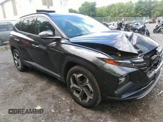 2022 Hyundai Tucson Limited with VIN 5NMJECAE6NH026949, listed as a IAAI auction lot 40034494 with 17,582 mi miles. Bid and sale history available at carsss.com. Image 1.