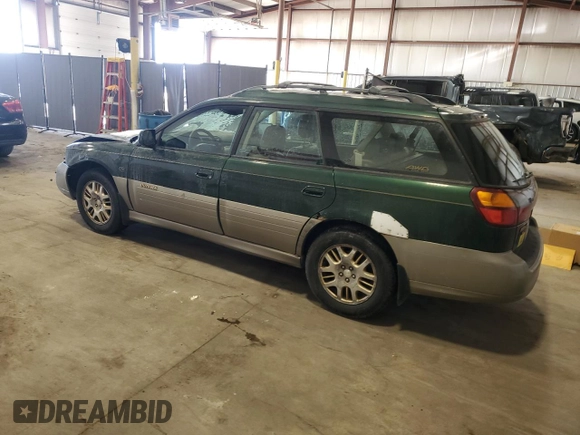 2002 Subaru Legacy Outback L.L. Bean with VIN 4S3BH806X27632535, listed as a Copart auction lot 85776294 with 298,022 mi miles and Salvage title. Bid and sale history available at DreamBid. Image 2.