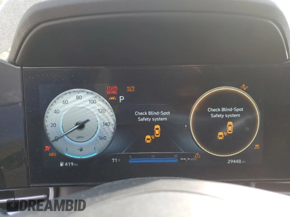 2023 Hyundai Elantra SEL with VIN KMHLS4AG1PU518305, listed as a Copart auction lot 54372585 with 29,448 mi miles and Salvage title. Bid and sale history available at DreamBid. Image 9.