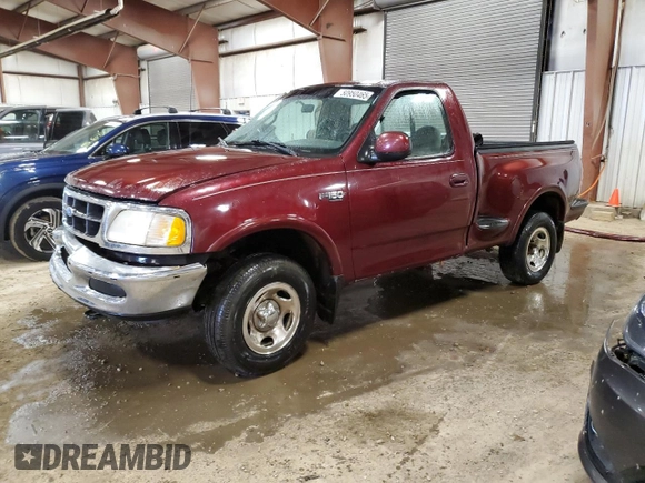 1997 Ford F-150 with VIN 2FTDF08W7VCB00590, listed as a Copart auction lot 50950465 with 105,733 mi miles and Clean title. Bid and sale history available at DreamBid. Image 1.