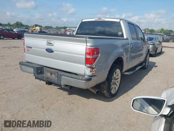 2010 Ford F-150 XL with VIN 1FTEW1C83AFB40201, listed as a IAAI auction lot 42100958 with 166,997 mi miles. Bid and sale history available at carsss.com. Image 4.