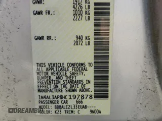 2017 Nissan Altima SV with VIN 1N4AL3AP8HC197878, listed as a Copart auction lot 58152005 with 92,849 mi miles and Salvage title. Bid and sale history available at DreamBid. Image 12.