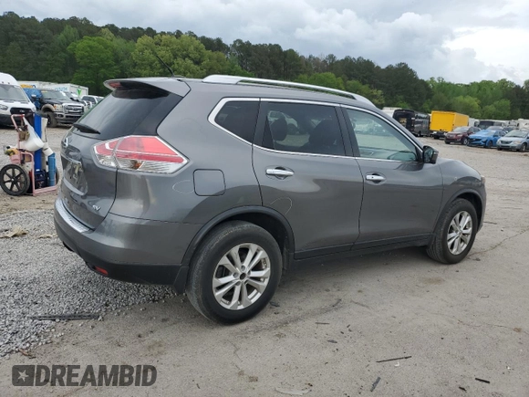 2016 Nissan Rogue S with VIN JN8AT2MT0GW015198, listed as a Copart auction lot 51959815 with 55,498 mi miles and Salvage Title. Bid and sale history available at carsss.com. Image 3.