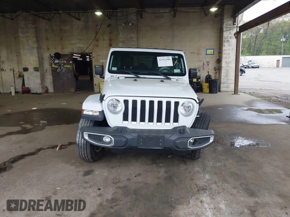 2018 Jeep Wrangler Unlimited Sahara with VIN 1C4HJXEG3JW116404, listed as a IAAI auction lot 42152506 with 57,727 mi miles and . Bid and sale history available at DreamBid. Image 12.