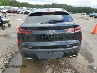 2025 Infiniti QX55 Luxe with VIN 3PCAJ5JRXSF106746, listed as a Copart auction lot 54404335 with 4,466 mi miles and Salvage title. Bid and sale history available at DreamBid. Image 6.
