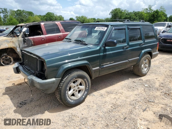 2001 Jeep Cherokee Sport with VIN 1J4FT48SX1L590135, listed as a Copart auction lot 53502945 with 362,941 mi miles and Non Repairable. Bid and sale history available at carsss.com. Image 1.