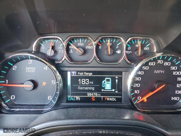 2018 Chevrolet Silverado 1500 LT with VIN 3GCUKREC2JG614144, listed as a Copart auction lot 46355355 with 98,476 mi miles and Salvage Title. Bid and sale history available at carsss.com. Image 9.