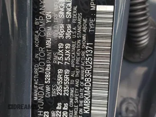 2024 Hyundai Ioniq 5 z VIN KM8KM4DB3RU251371, wystawiony jako Copart lot #53252665 z przebiegiem 10 947 mil mil oraz Szkoda całkowita • Salvage title. Historia ofert i sprzedaży dostępna na DreamBid. Obrazek 12.