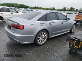 2017 Audi A6 Premium Plus with VIN WAUG8AFC8HN033595, listed as a Copart auction lot 57875005 with 89,026 mi miles and Salvage title. Bid and sale history available at DreamBid. Image 3.