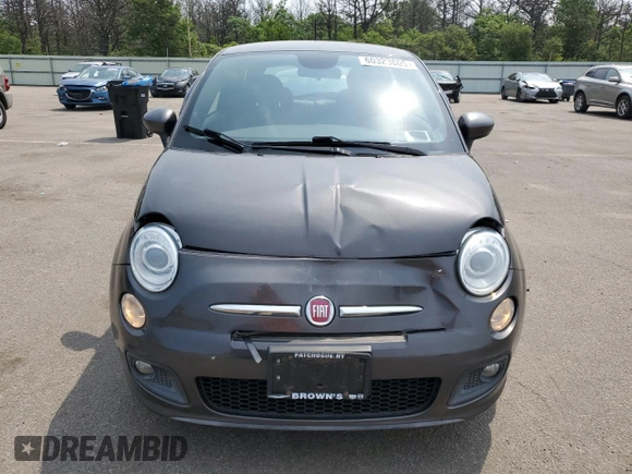 2015 FIAT 500 Sport z VIN 3C3CFFBR1FT690450, wystawiony jako Copart lot #60323805 z przebiegiem 75 367 mil mil oraz Szkoda całkowita • Salvage title. Historia ofert i sprzedaży dostępna na DreamBid. Obrazek 5.