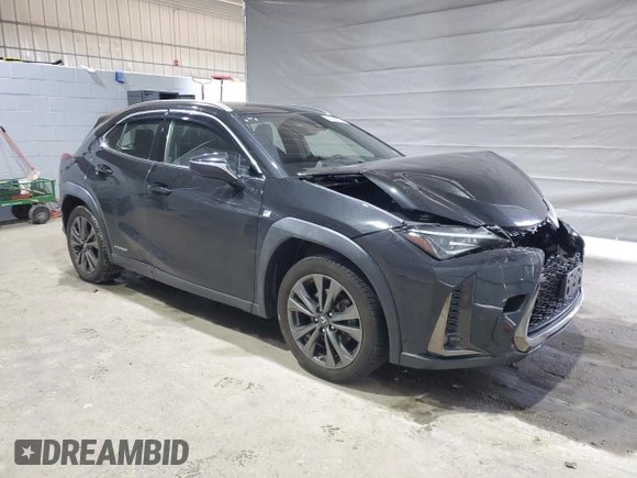 2020 Lexus UX 250h F Sport with VIN JTHR9JBHXL2025565, listed as a Copart auction lot 48895135 with 48,393 mi miles and Salvage title. Bid and sale history available at DreamBid. Image 4.