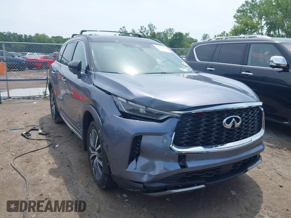 2023 Infiniti QX60 Autograph with VIN 5N1DL1HU6PC374316, listed as a IAAI auction lot 42554850 with 40,023 mi miles and . Bid and sale history available at DreamBid. Image 1.