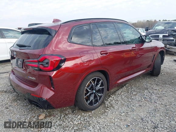 2023 BMW X3 M40i with VIN 5UX83DP08P9N81405, listed as a IAAI auction lot 41853811 with 45,937 mi miles and . Bid and sale history available at DreamBid. Image 4.