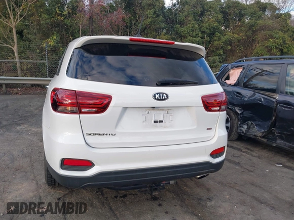 2020 Kia Sorento LX with VIN 5XYPG4A3XLG643836, listed as a IAAI auction lot 40851409 with 76,555 mi miles. Bid and sale history available at carsss.com. Image 16.