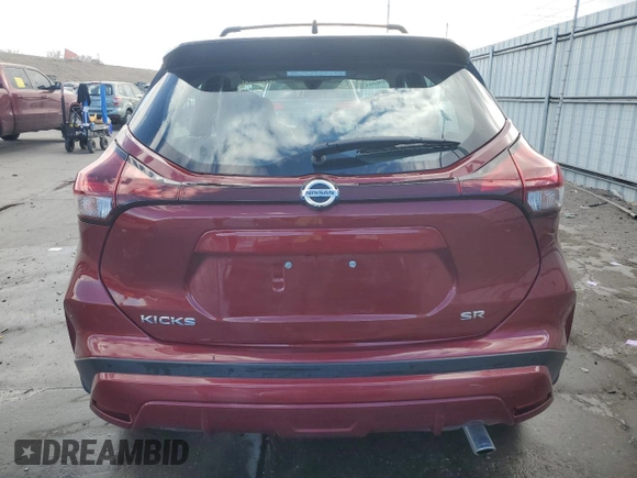2021 Nissan Kicks SR with VIN 3N1CP5DV3ML479926, listed as a Copart auction lot 50329045 with 29,545 mi miles and Salvage Title. Bid and sale history available at carsss.com. Image 6.