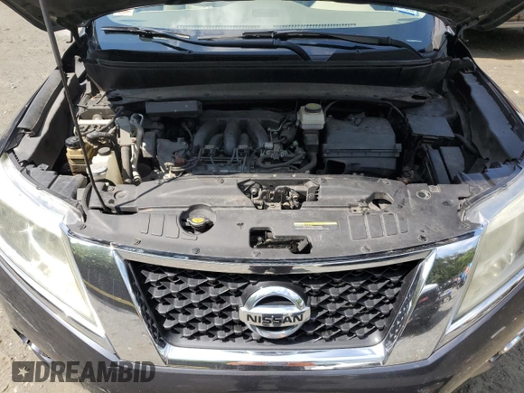 2013 Nissan Pathfinder Platinum with VIN 5N1AR2MM6DC672311, listed as a Copart auction lot 58985895 with 160,552 mi miles and Salvage title. Bid and sale history available at DreamBid. Image 12.