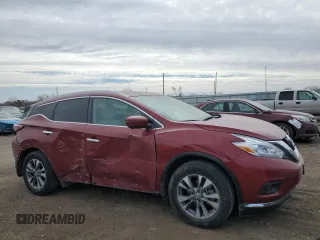 2017 Nissan Murano SL with VIN 5N1AZ2MH2HN198015, listed as a Copart auction lot 47295485 with 47,946 mi miles and Salvage Title. Bid and sale history available at carsss.com. Image 4.