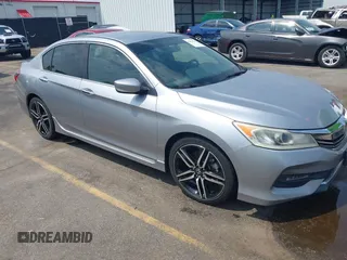 2016 Honda Accord Sport with VIN 1HGCR2F52GA176023, listed as a IAAI auction lot 42560781 with 120,430 mi miles and . Bid and sale history available at DreamBid. Image 1.