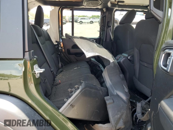 2022 Jeep Wrangler Unlimited Willys with VIN 1C4HJXDN4NW265295, listed as a Copart auction lot 58786775 with Not provided miles and Salvage title. Bid and sale history available at DreamBid. Image 11.