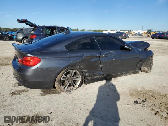 2015 BMW 4 Series 435i xDrive z VIN WBA3R5C56FK371987, wystawiony jako Copart lot #88077015 z przebiegiem Nie podano mil oraz Szkoda całkowita • Salvage title. Historia ofert i sprzedaży dostępna na DreamBid. Obrazek 3.