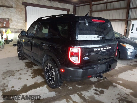 2022 Ford Bronco Sport Big Bend z VIN 3FMCR9B63NRD14835, wystawiony jako IAAI lot #42187427 z przebiegiem 33 984 mil mil oraz . Historia ofert i sprzedaży dostępna na DreamBid. Obrazek 3.