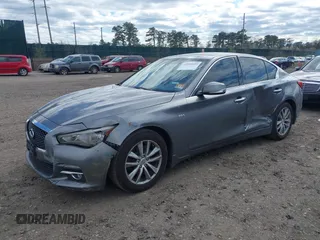2017 Infiniti Q50 2.0t Premium with VIN JN1CV7AR9HM681464, listed as a IAAI auction lot 42055659 with 100,179 mi miles. Bid and sale history available at carsss.com. Image 18.