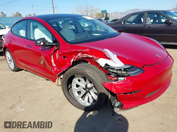 2021 Tesla Model 3 Long Range with VIN 5YJ3E1EBXMF990242, listed as a IAAI auction lot 41674222 with 24,554 mi miles and . Bid and sale history available at DreamBid. Image 1.