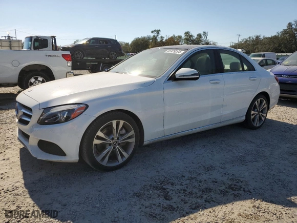 2018 Mercedes-Benz C-Class C 300 with VIN 55SWF4JB1JU268766, listed as a Copart auction lot 48982865 with 122,482 mi miles and Non Repairable. Bid and sale history available at carsss.com. Image 1.