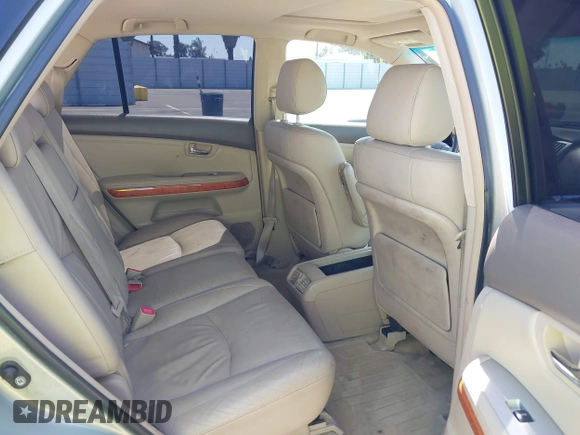 2006 Lexus RX 330 with VIN JTJGA31U460059489, listed as a IAAI auction lot 42474151 with 252,233 mi miles and . Bid and sale history available at DreamBid. Image 8.