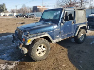 2001 Jeep Wrangler SE with VIN 1J4FA29P11P322524, listed as a Copart auction lot 42051475 with 281,929 mi miles and Clean Title. Bid and sale history available at carsss.com. Image 1.