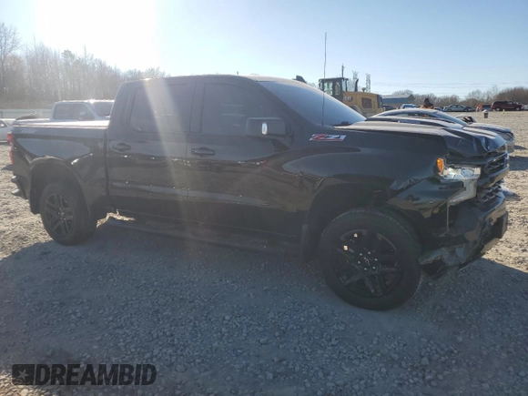 2023 Chevrolet Silverado 1500 LT Trail Boss with VIN 3GCUDFE84PG273892, listed as a Copart auction lot 46909745 with 59,466 mi miles and Salvage Title. Bid and sale history available at DreamBid. Image 4.