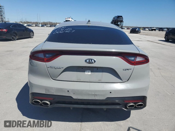 2019 Kia Stinger GT1 with VIN KNAE45LCXK6066467, listed as a Copart auction lot 87262144 with 106,033 mi miles and Clean Title. Bid and sale history available at DreamBid. Image 6.