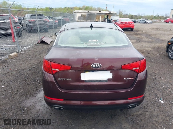 2013 Kia Optima EX with VIN 5XXGN4A73DG147517, listed as a IAAI auction lot 41959679 with 133,810 mi miles and . Bid and sale history available at DreamBid. Image 17.