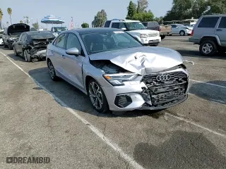 2022 Audi A3 Premium Plus with VIN WAUHUDGY2NA085867, listed as a Copart auction lot 71608194 with 7,360 mi miles and Salvage Title. Bid and sale history available at carsss.com. Image 11.