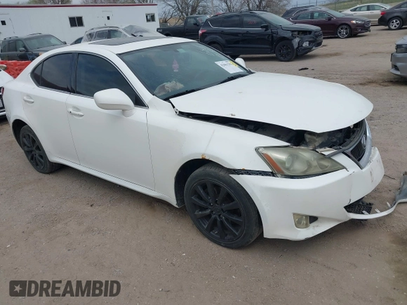 2006 Lexus IS 250 with VIN JTHCK262862008371, listed as a IAAI auction lot 42061562 with 201,598 mi miles and . Bid and sale history available at DreamBid. Image 1.