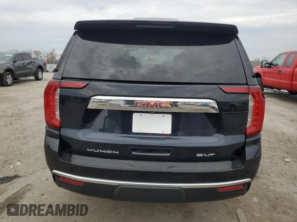 2023 GMC Yukon SLT with VIN 1GKS2BKDXPR508789, listed as a Copart auction lot 81133374 with 6,560 mi miles and Salvage Title. Bid and sale history available at carsss.com. Image 6.