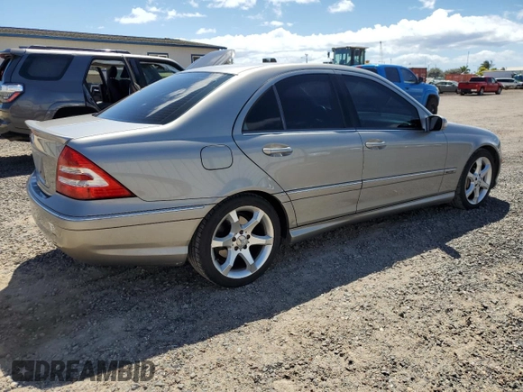 2007 Mercedes-Benz C 230 Sport with VIN WDBRF52HX7A949404, listed as a Copart auction lot 58180275 with 120,495 mi miles and Clean title. Bid and sale history available at DreamBid. Image 3.