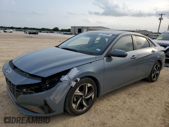2023 Hyundai Elantra Limited z VIN KMHLP4AG5PU431041, wystawiony jako Copart lot #53947685 z przebiegiem 33 546 mil mil oraz Szkoda całkowita • Salvage title. Historia ofert i sprzedaży dostępna na DreamBid. Obrazek 1.
