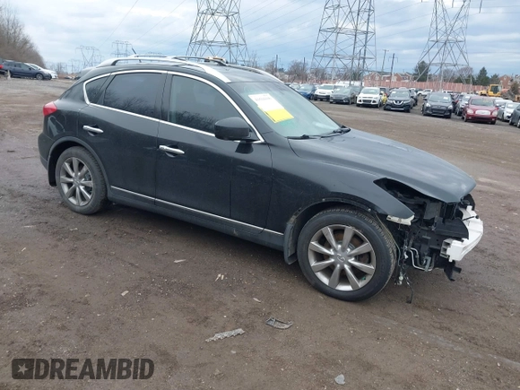 2012 Infiniti EX Journey with VIN JN1AJ0HR4CM450268, listed as a IAAI auction lot 41694446 with 160,023 mi miles. Bid and sale history available at carsss.com. Image 1.