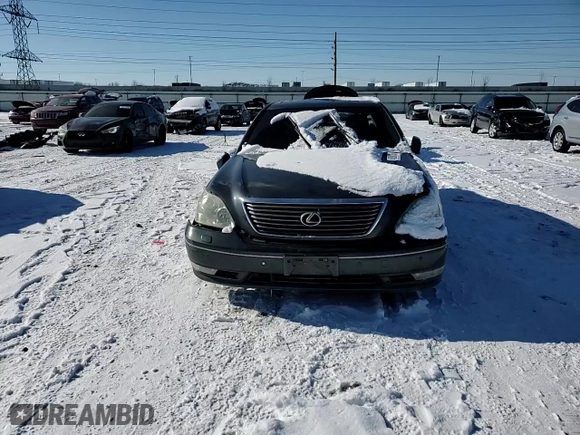 2005 Lexus LS 430 with VIN JTHBN36F255012926, listed as a Copart auction lot 45208135 with 197,570 mi miles and Salvage Title. Bid and sale history available at carsss.com. Image 11.