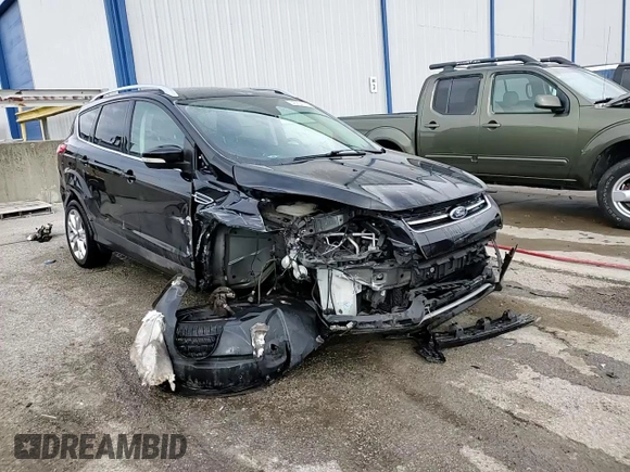 2016 Ford Escape Titanium with VIN 1FMCU0JX8GUA19696, listed as a Copart auction lot 46294145 with 99,165 mi miles and Salvage Title. Bid and sale history available at carsss.com. Image 13.