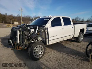 2019 GMC Sierra 2500HD Denali with VIN 1GT12SEY7KF221166, listed as a Copart auction lot 45409695 with 76,837 mi miles and Salvage Title. Bid and sale history available at carsss.com. Image 1.