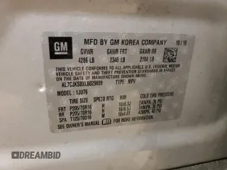 2020 Chevrolet Trax LS z VIN KL7CJKSBXLB029659, wystawiony jako Copart lot #48119455 z przebiegiem 57 322 mil mil oraz Szkoda całkowita • Salvage title. Historia ofert i sprzedaży dostępna na DreamBid. Obrazek 24.