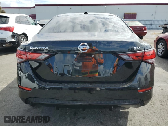 2023 Nissan Sentra SV with VIN 3N1AB8CVXPY315671, listed as a Copart auction lot 71850064 with 24,534 mi miles and Salvage Title. Bid and sale history available at carsss.com. Image 6.