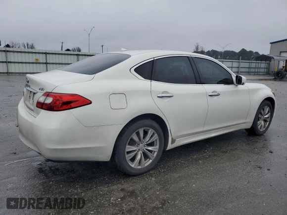 2011 Infiniti M37 with VIN JN1BY1AR0BM377303, listed as a Copart auction lot 86342264 with 131,984 mi miles and Salvage Title. Bid and sale history available at carsss.com. Image 3.