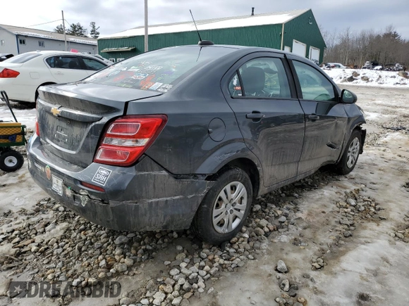 2019 Chevrolet Sonic LS z VIN 1G1JB5SB9K4135606, wystawiony jako Copart lot #38808073 z przebiegiem 77 218 mil mil oraz . Historia ofert i sprzedaży dostępna na DreamBid. Obrazek 3.